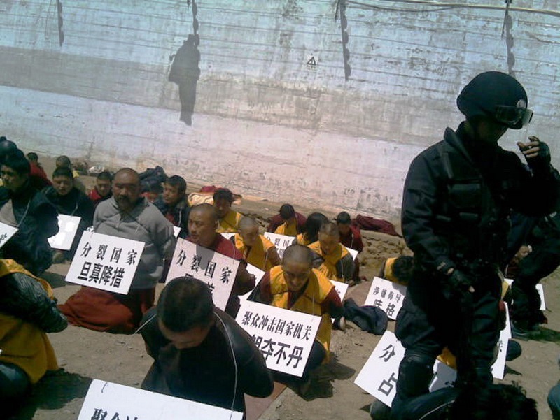 Arrested Monks and lay Tibetans in 2008