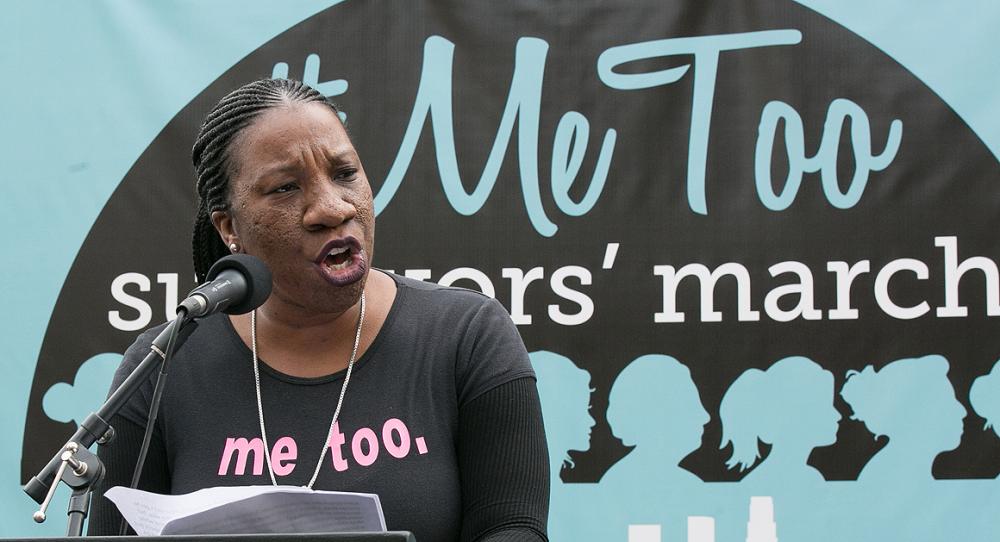 Tarana Burke at #MeToo Rally